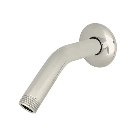Showerscape K155K6 6-Inch Shower Arm with Flange, Polished Nickel K155K6